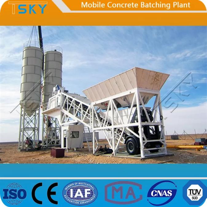 What are the structure and advantages of concrete mobile mixing station ?